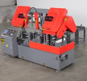 Industrial Automatic Steel Cutting Band Saw Machine Mechanical Tension Engine Gear Core for Metal Bar