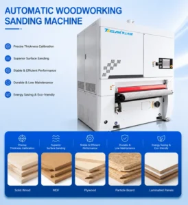 Industrial Automatic Wood Calibrating Sanding Polishing Machine Wide Belt Sander Working Machinery Assembly Line