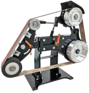 Industrial Belt Sander Vertical Belt Grinder Desktop Wheel Sander Electric Stainless Steel Abrasive Tool