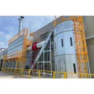 Industrial Central Dust Collector System Galvanized Steel Construction