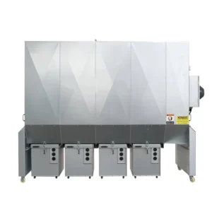 Industrial Central Dust Collector System with 99.9% Efficiency Filter Bags Stainless Steel Construction 15HP Motor