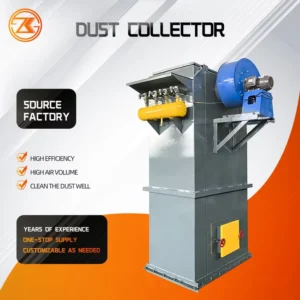 Industrial Central Pulse Bag High Flow Dust Collector with 99% 99.995% Efficiency 1 Year Warranty for Production Workshop