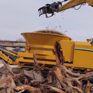 Industrial Drum Wood Chipper Shredder Low Energy Consumption High Performance Crusher