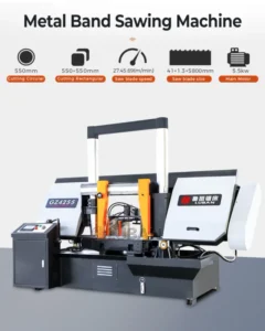 Industrial Fully Automatic Horizontal Band Saw Machine GZ4255 Hydraulic Metal Band Saw
