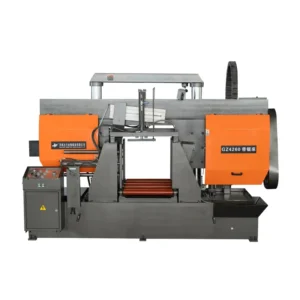 Industrial GZ4260 Metal Band Saw Cutting Machine Semi-Auto Twin-Pillar Gantry Design Hydraulic Tension Motor Gear 85m/min Speed