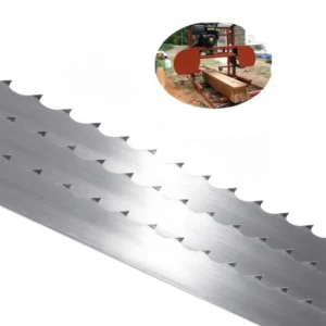 Industrial Grade 1 1/4 158 Inch Hardened-teeth White Sawmill Blades for Outback Horizontal Band Saws Machine OEM Customizable