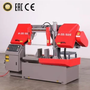 Industrial Grade 350x500mm Horizontal Hydraulic Metal Band Saw Machine with Manual Tension Motor & Gear Core Components