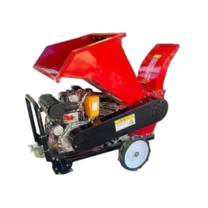 Industrial Grade Diesel Wood Chipper Machine with Hydraulic Feed for Large Branches Professional Portable Wood Crusher Chipper