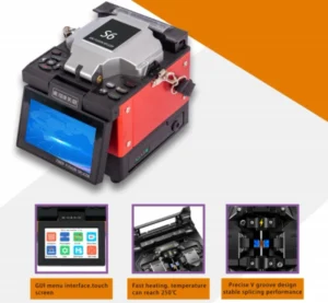 Industrial Grade Fusion Splicer 8s Fast Splicing 5200mAh Battery 200 Cores High Precision Fiber Optic Splicer Machine for FTTH