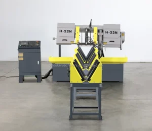 Industrial Horizontal Automated Band Sawing Machine Manual Blade Tension for Metal Cutting Mechanical Tension Gear