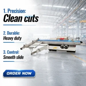 Industrial Precision 3200mm Wood Cutting Sliding Table Panel Saw Machine for Woodworking