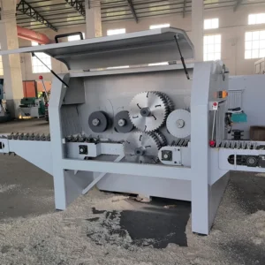Industrial Timber Logs Multiple Automatic Straight Line Gang Log Wood Cutting Multi Blade Rip Saw Machine