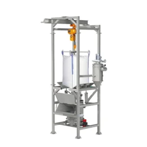 Industrial Ton Bag Feeding Station Jumbo Bag Dumper Big Bag Unpacking Station Runnest Easy to Operate