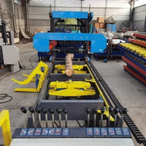 Industrial Woodworking Automatic Hydraulic Timber Cutting Machine Band Sawmill
