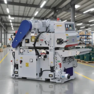 Industrial Woodworking High Precision Heavy Duty Wood Two Face Surface Thicknesser Straight Cutter Head Double Side Planer 20kW