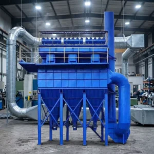 Integrated centralized dust collection unit for industrial dust workshops