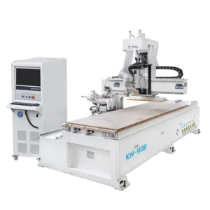 JIYU KH908 Vertical Side Holes Drilling Machine Wood CNC Router MDF Cutting Woodworking Furniture Door Making Motor 21kW 380V