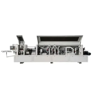 JSY CNC Automatic Wood Board Edge Banding Machine Pump Bearing Motor Gear High Productivity 12.8kW Power PVC Fine Trimming