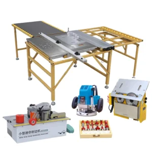 JT580PRO Foldable Expandable Multifunctional 3 in 1 Precision Sliding Table Saw Complete Set