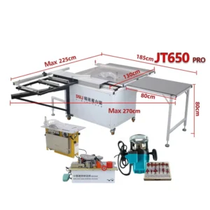 JT650 High Precision Radial Saw Table Wood Working Machine Multifunctional Woodworking Sliding Wood Table Saw Machine