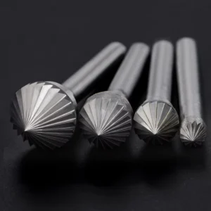 K Type Manufacturer 6mm 1/4 Shank Solid Rotary Drill Rotary Burr Carbide Cutting Rotating File Burs Tungsten 4343