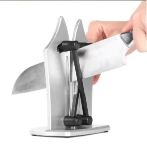 Kitchen Essential Tools Multifunctional X Shape Manual Multi Grit Eco Friendly Stainless Steel Sharpening Knife Sharpener