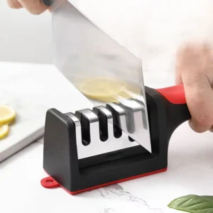 Knife Sharpener 4 in 1 Household Sharpener Scissor Tool Light and Fast Antiskid Manual Sharpening Tool