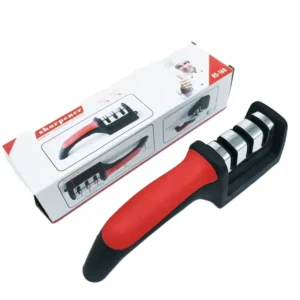 Knife Sharpener Handheld Multi-function 3 Stages Type Quick Sharpening Tool With Non-slip Base