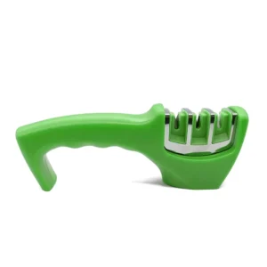 Knife Sharpener with Soft Touch Handle Manual Knife Sharpener