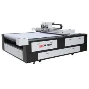 LCUT China Semi Automatic Industrial CNC PLC Servo Motor Oscillating Knife Cutting Machine 0.05mm Precision 50mm Thickness