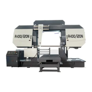 LOGINFLY CE 100mm Semi-Automatic Band Saw Machine Heavy Duty Horizontal Hydraulic Metal Cutting Automatic Motor Bandsaw Manual