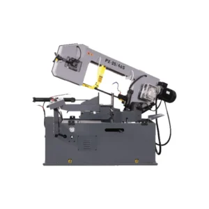 LOGINFLY Semi automatic Metal Band Saw Mini Desktop Horizontal Cutting Machine Rotary Angle Cutting Machine 45 Degree