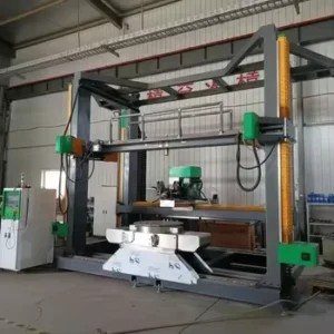 Large Vertical Stone Engraving Machine JK Rotary CNC Router Servo Motor 6KW Water Cooled Spindle for Monument Statue 3D