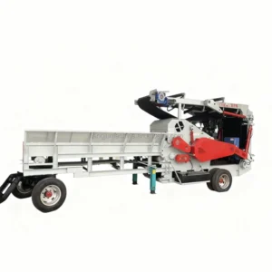 Large Wood Chipper Crusher with Double Feeding Rollers, Cost Effective Recycling Solution for Sawmills