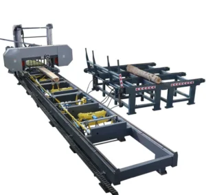 Large Wood Cutting Heavy Hydraulic Horizontal Band Sawmill