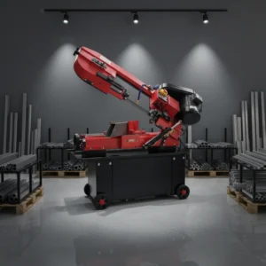 Lightweight G4018 Manual Motor Driven Swivel Head Structural Steel and Metal Tube Cutting Band Saw Machine 4.0Kw Motor 380V 220V