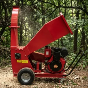 Lightweight Wood Chipper 7HP 208CC 50mm Cutting 40kg Net Weight Hand Start Side Discharge Gasoline Crusher
