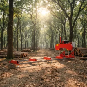 Log Circular Saw Woodworking Mobile Automatic Hydraulic Band Bandsaw Wood Sawmill Mini Machine Wood