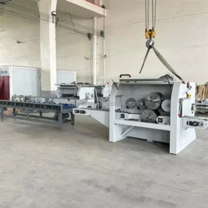 Log Timber Cutting Multi Blades Sawmill Rip Gang Table Saw Woodworking Sawing Multiple Vertical Circular Saws Machine
