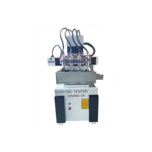 MA6060-4R 4 Heads 4 Axis CNC Router Machine for 3D Wood Carving Multi Spindle CNC Engraving Machine with Rotary System