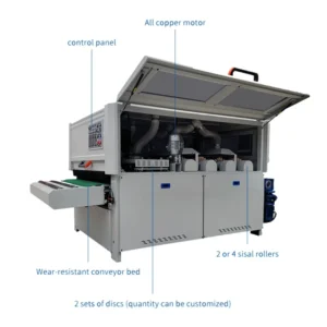 MDF Solid Wood Product Automatic Wide Belt Sander Woodworking Wood Buffing Sanding Polishing Machine