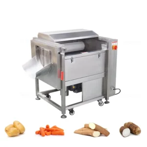 MSTP-80 Brush Carrot Turnip Radish Washing and Peeling Machine Carrot Peeler Sand Roller Washer Machine