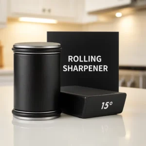 Magnetic Angle Stainless Steel Eco Friendly Knife Sharpener Kit Rolling Feature 15 20 Degrees Hardness Industry Sharpening