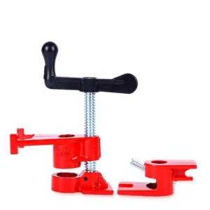 Manganese Steel Pipe Clamp 1/2 Inch Four Hole Woodworking Water Pipe Clamp Hardware Tool for Panel Assembly Furniture