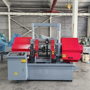 Manual Band Saw Machine GHS4240 with 3.0 kW Motor and Gear Components for Cutting