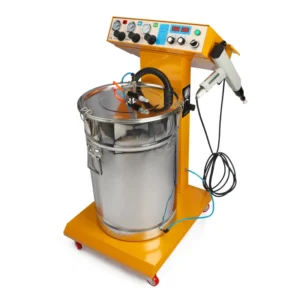 Manual Powder Coating Machinery with Coating Spray Gun Machine for Car Wheels with 45L Hopper Tank Steel Substrate