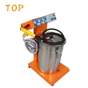 Manual Powder Coating Machinery with Spray Paint Gun Machine for Car Wheels with 45L Hopper Tank