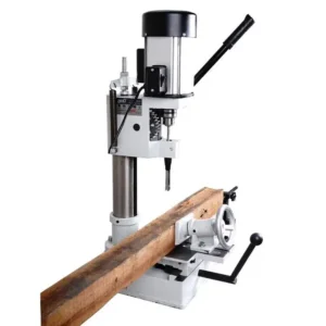 Manual Wood Mortiser Tenoning Machine with Teblowing Dust Device and Punching Square Drilling Hole Function