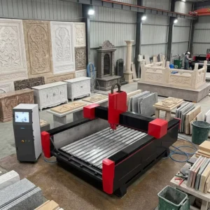 Marble Granite Tombstone Heavy Duty 380v 1325 3D Stone Carvings and Sculptures Machine