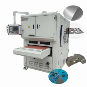 Metal Belt Sander Rotary Shaft Sanding and Brush Chamfering Deburring Machine for Metal Sheet Laser Part